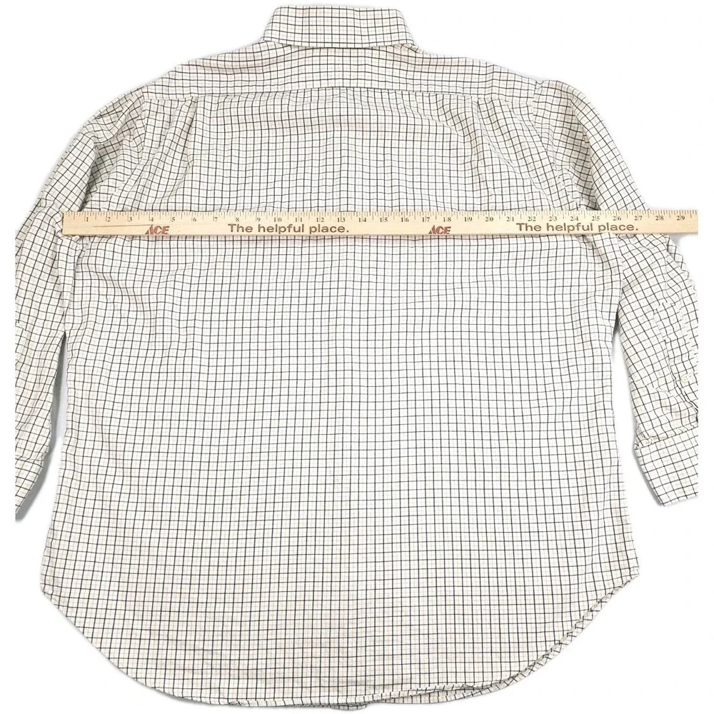 Polo Ralph Lauren Regent Classic Fit Yellow Plaid Button Down Shirt 17 32/33